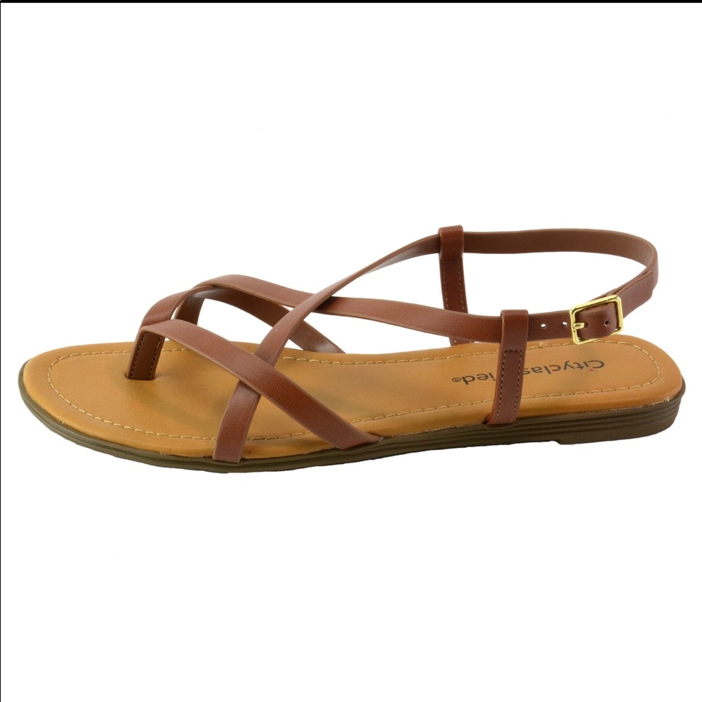 brown sandals